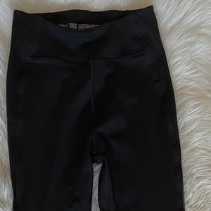 Victoria Secret Sport Black Mesh Tights
